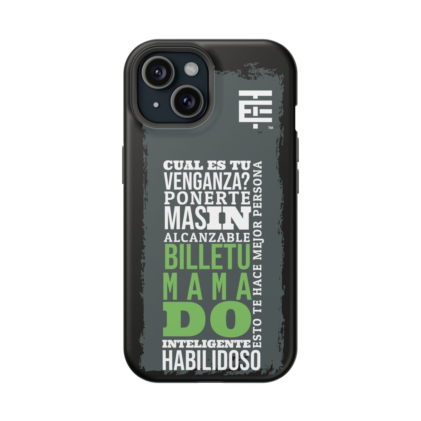 El Temach cases for iphone and samsung phones, with motivational phrase, in USA.