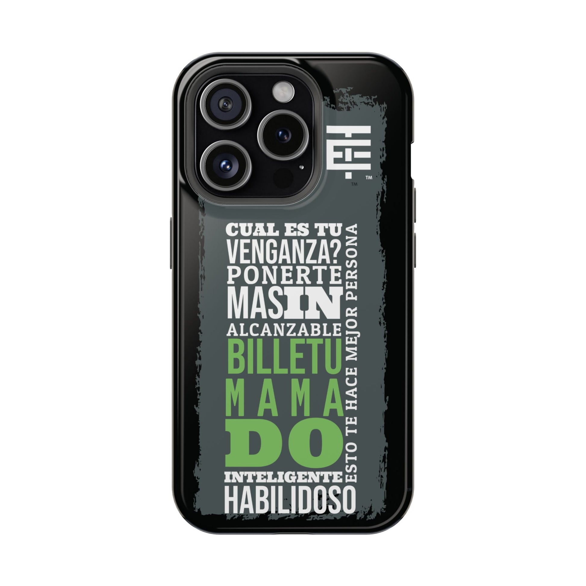 El Temach cases for iphone and samsung phones, with motivational phrase, in USA.