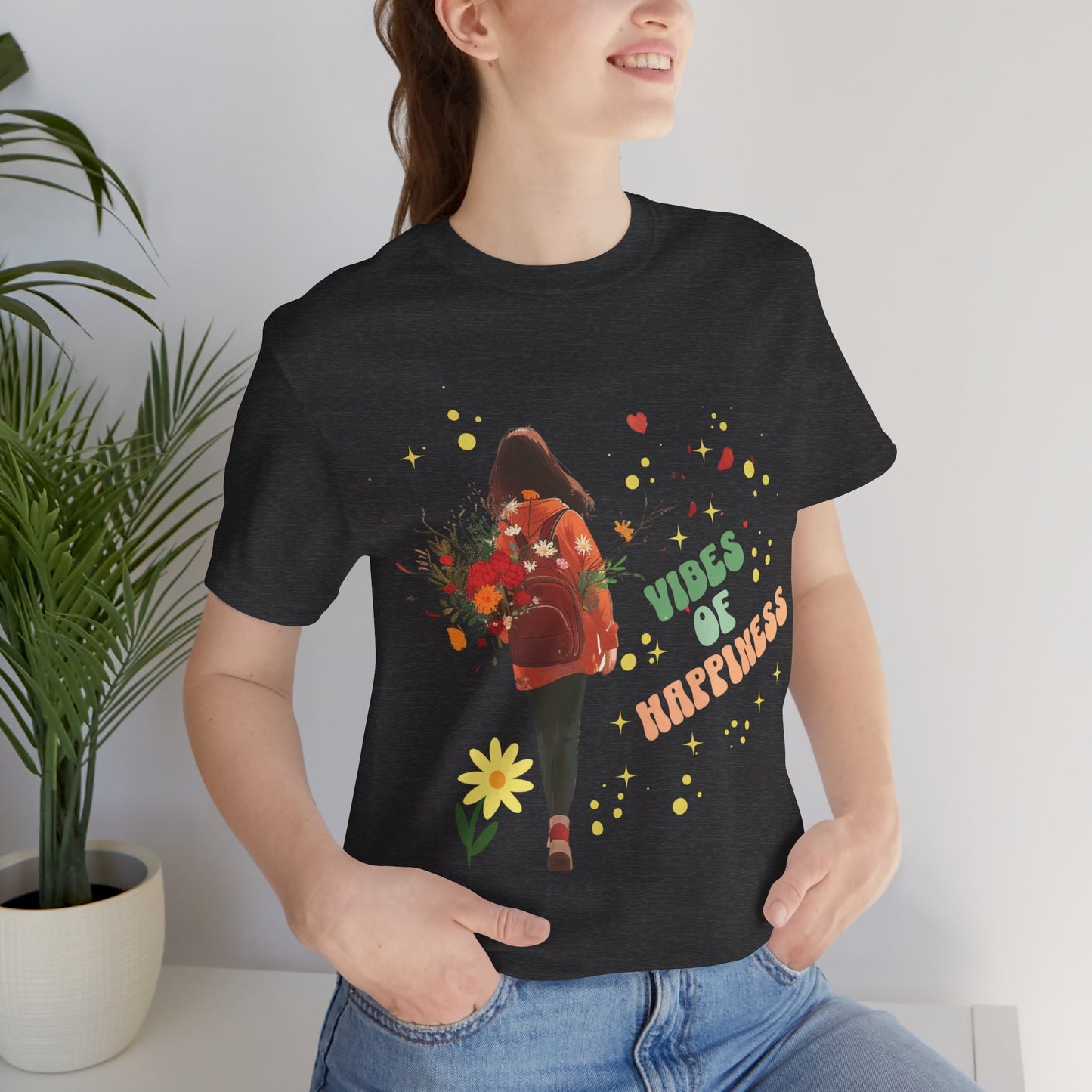 T-shirt-Flowers - Vibes of Happiness