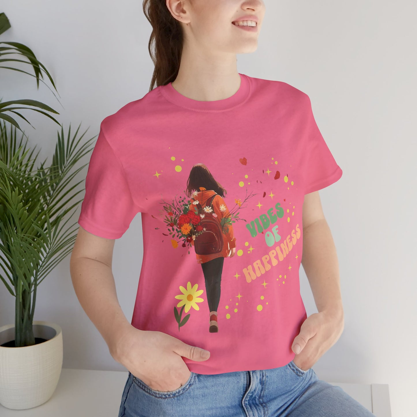 T-shirt-Flowers - Vibes of Happiness