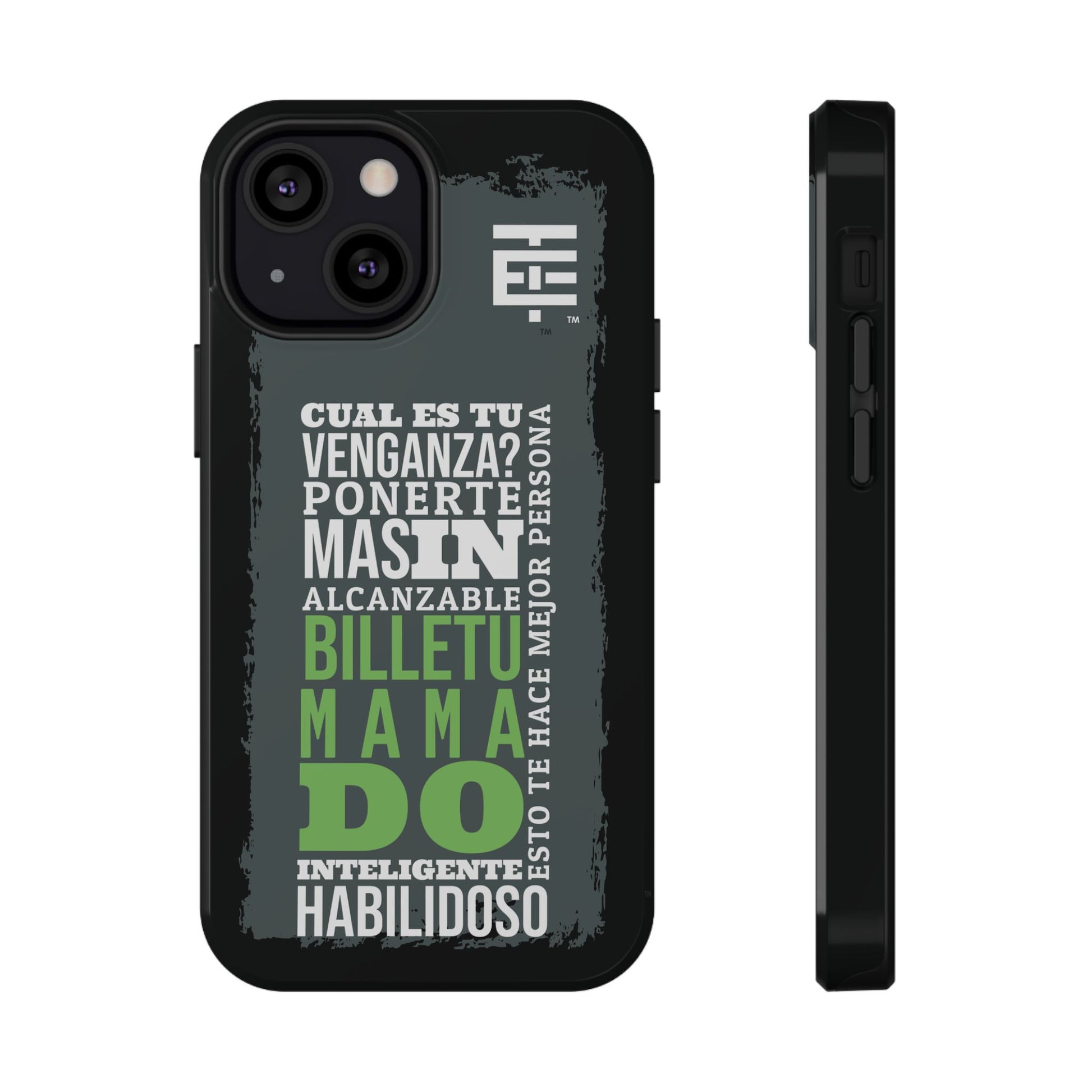 El Temach cases for iphone and samsung phones, with motivational phrase, in USA.