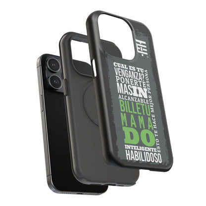 El Temach cases for Iphone and Samsung phones, with motivational phrase, in USA.