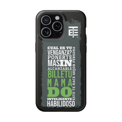 El Temach cases for Iphone and Samsung phones, with motivational phrase, in USA.