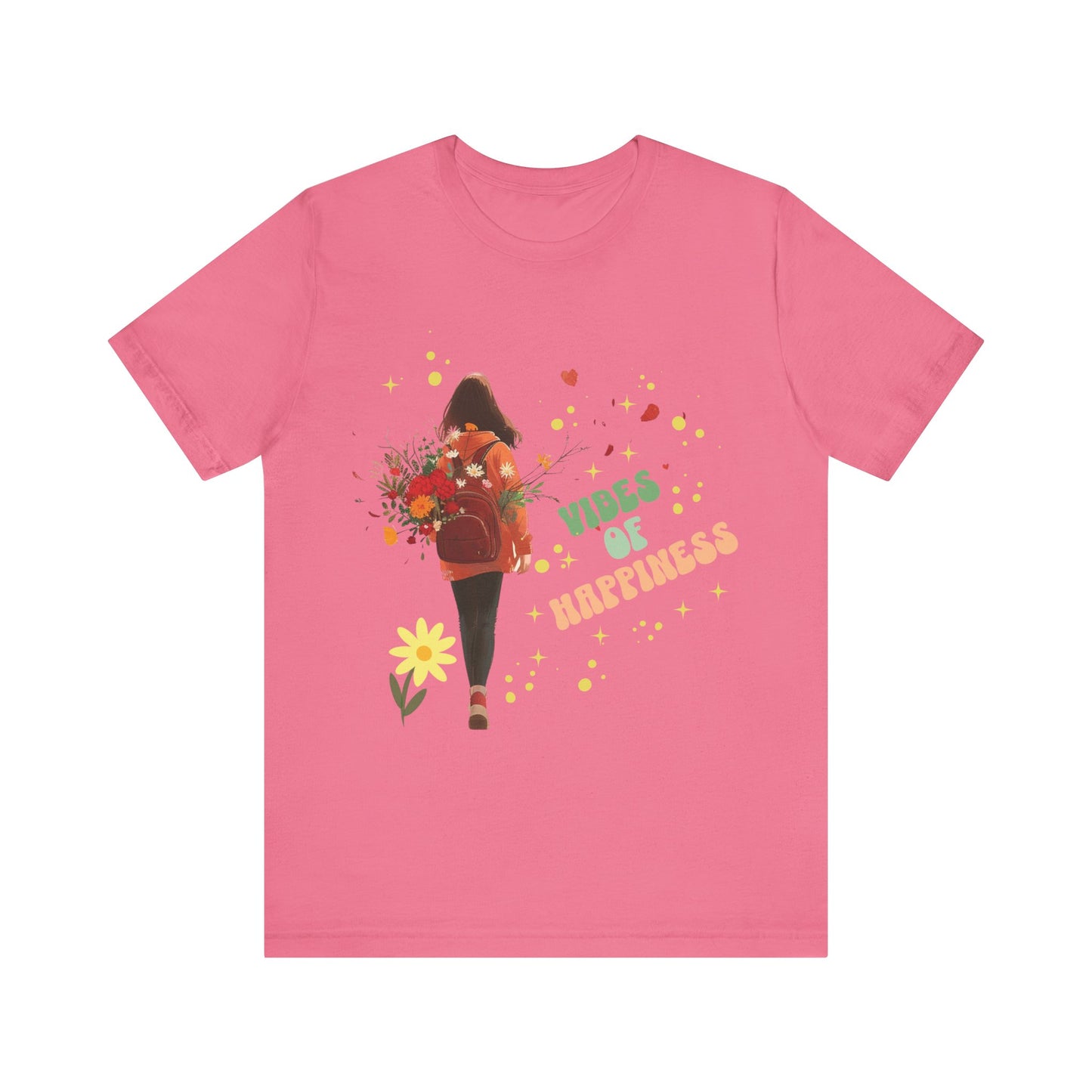 T-shirt-Flowers - Vibes of Happiness