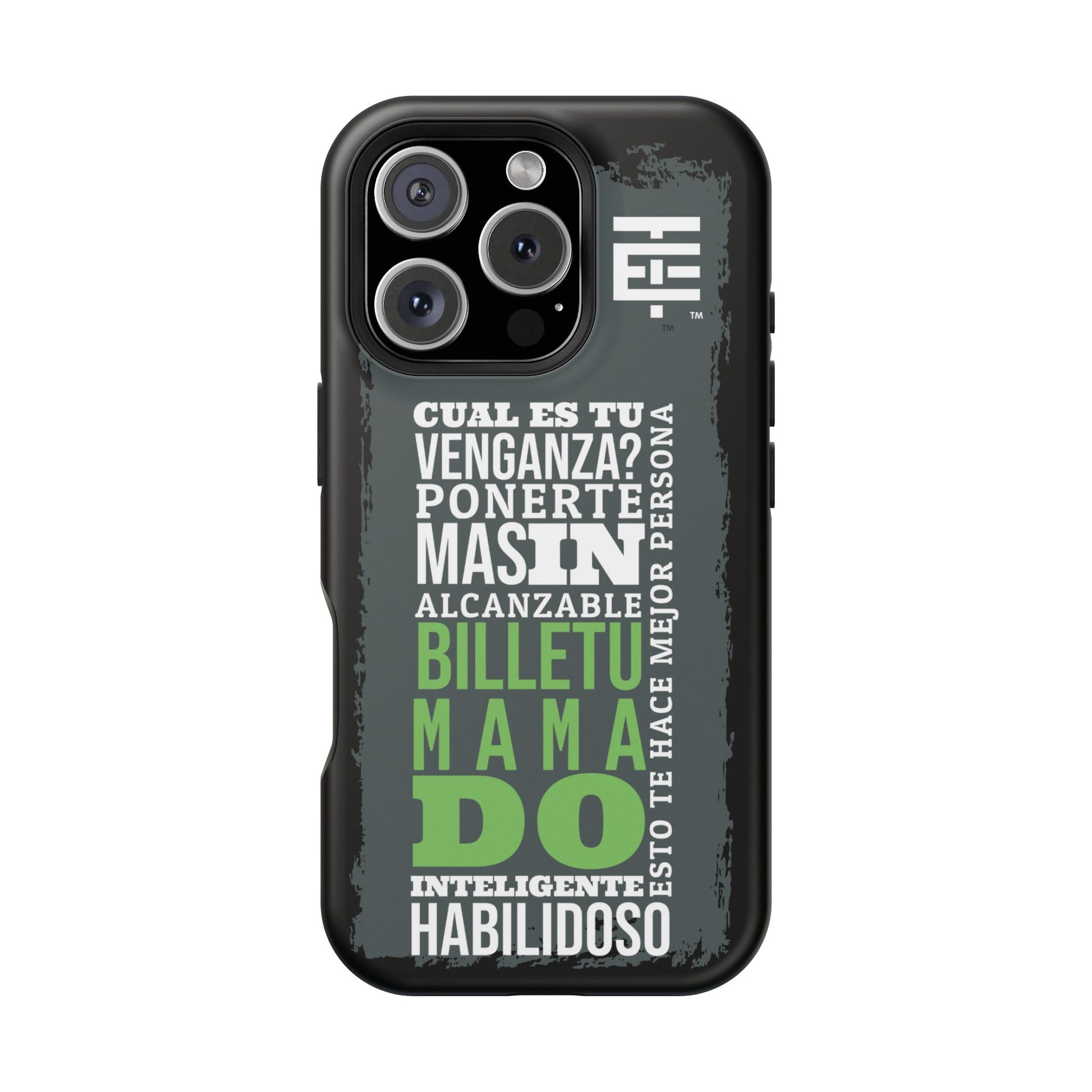 El Temach cases for iphone and samsung phones, with motivational phrase, in USA.