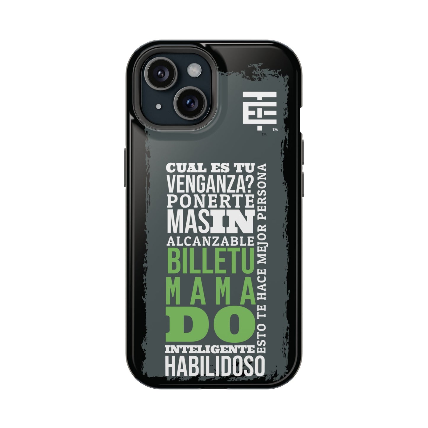 El Temach cases for iphone and samsung phones, with motivational phrase, in USA.