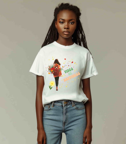 T-shirt-Flowers - Vibes of Happiness